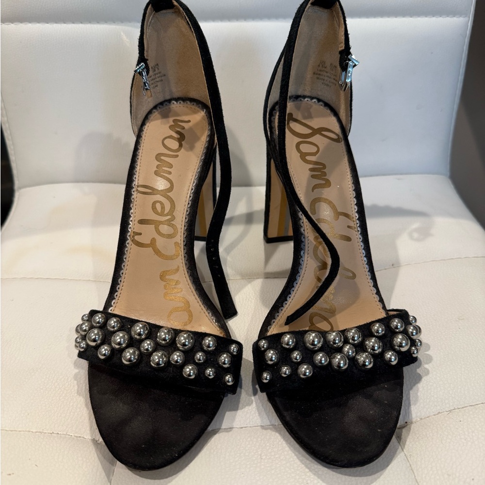 Sam Edelman Black Heels with Silver Studs